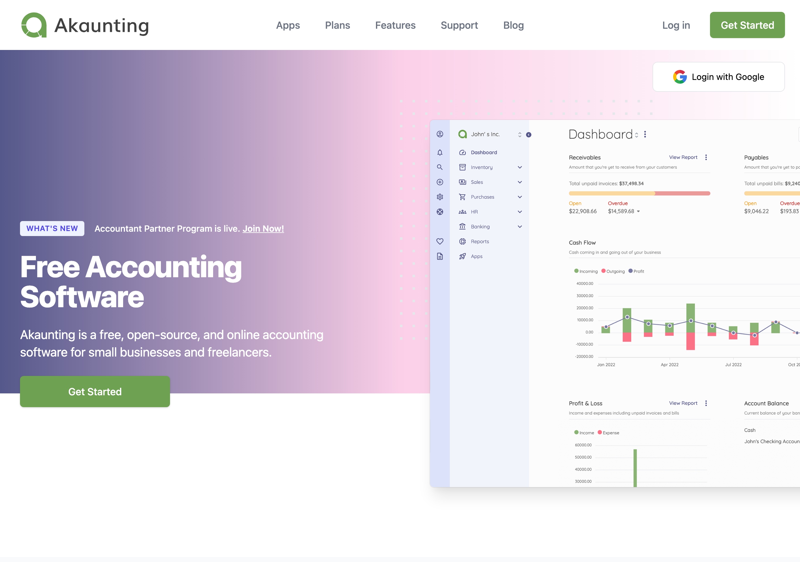 Akaunting website