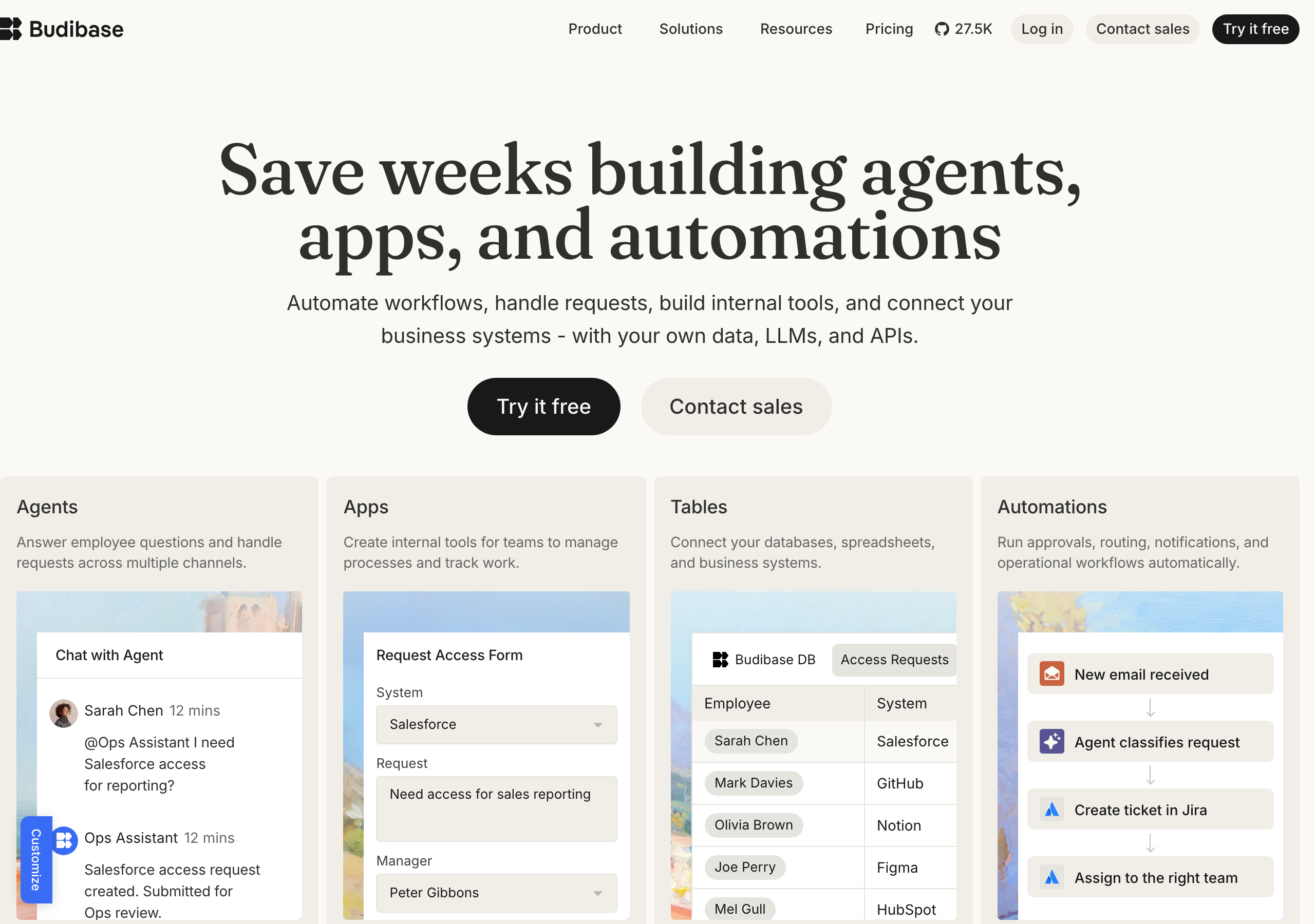 Budibase website
