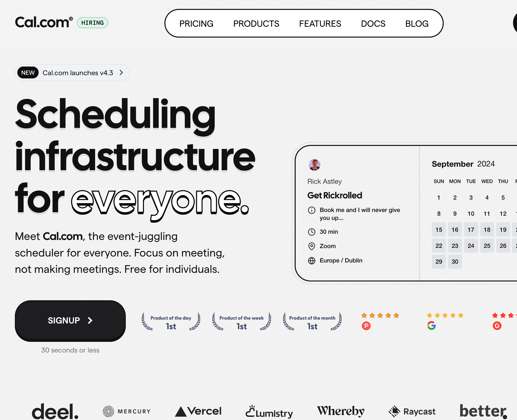 Cal.com screenshot