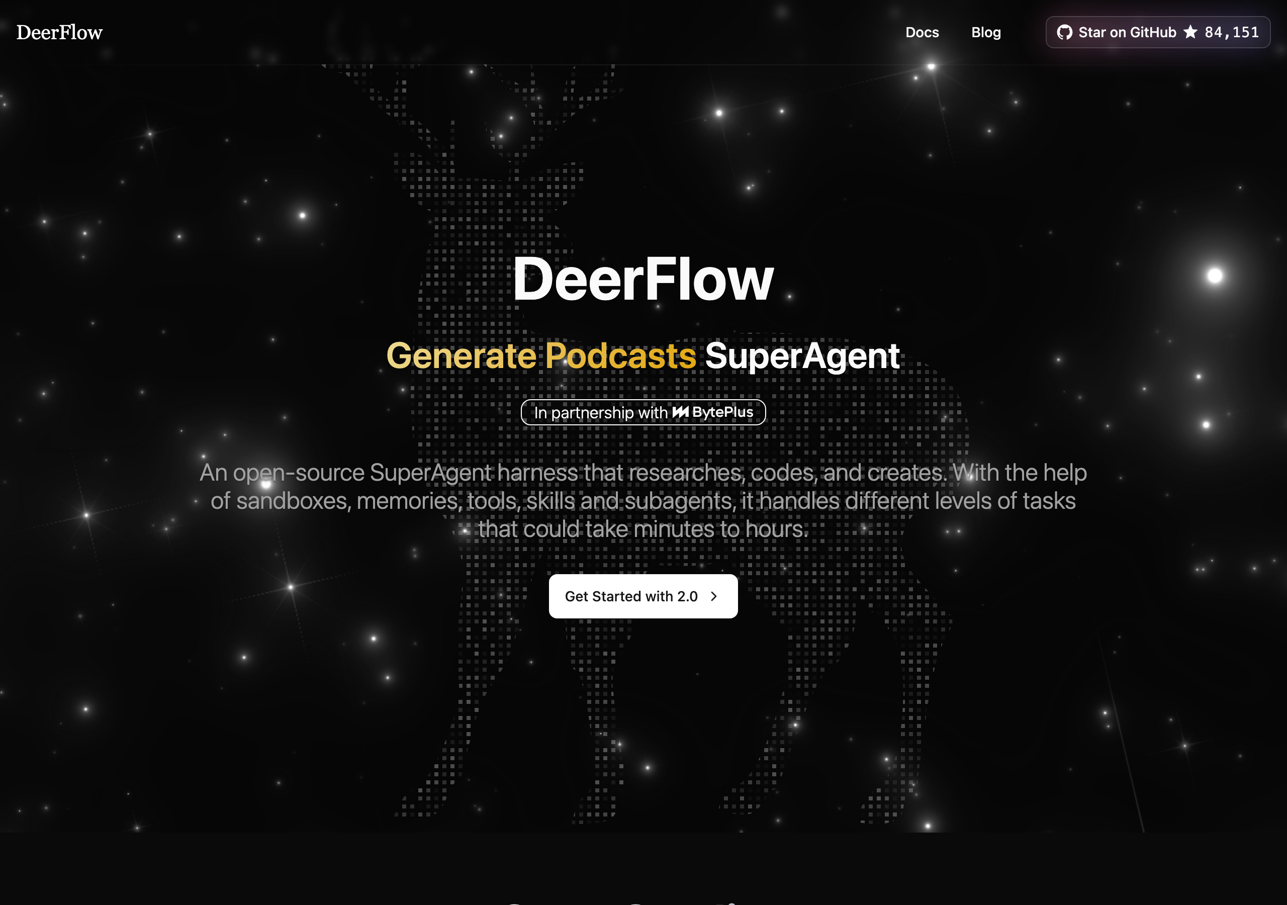DeerFlow website