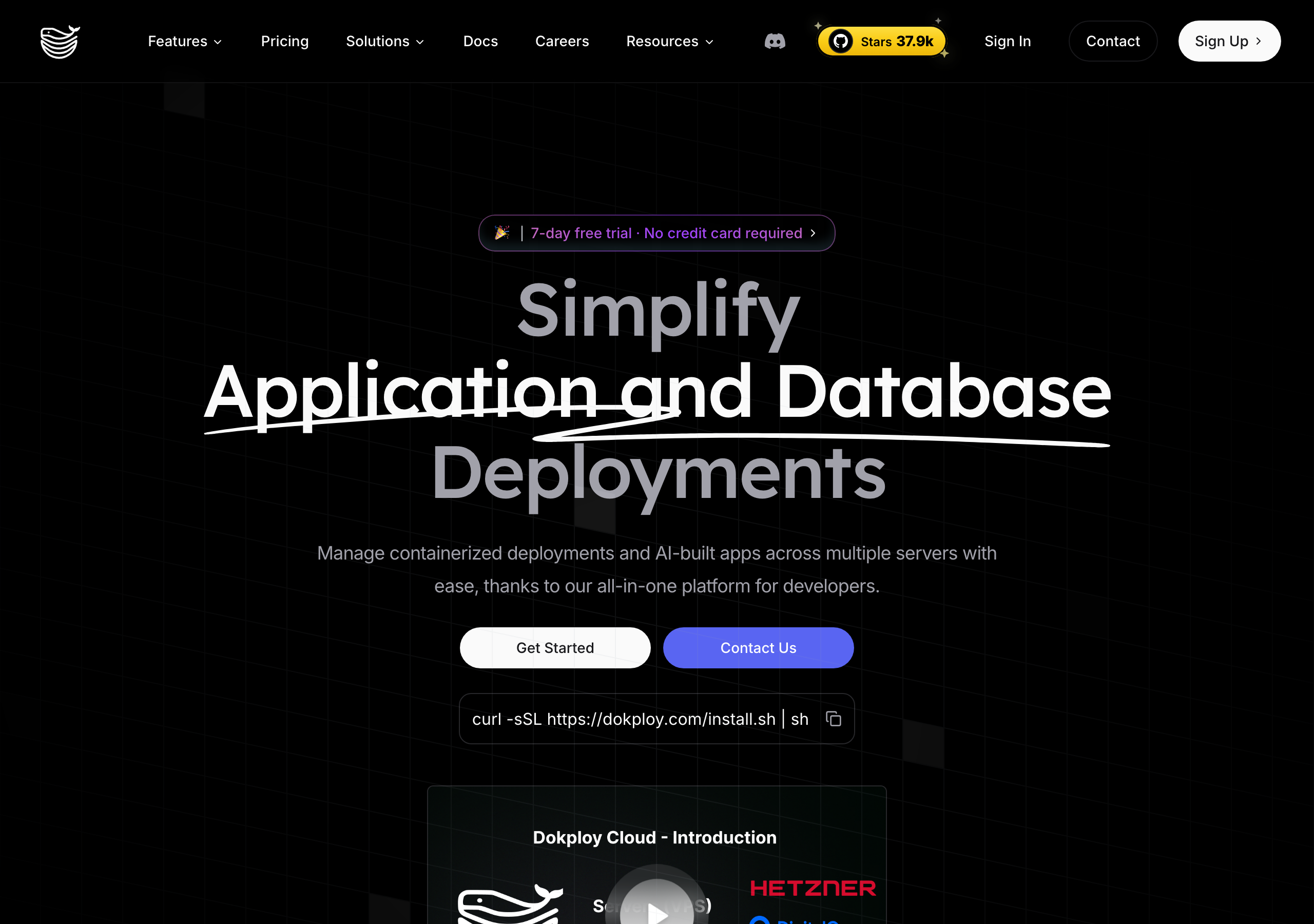 Dokploy website