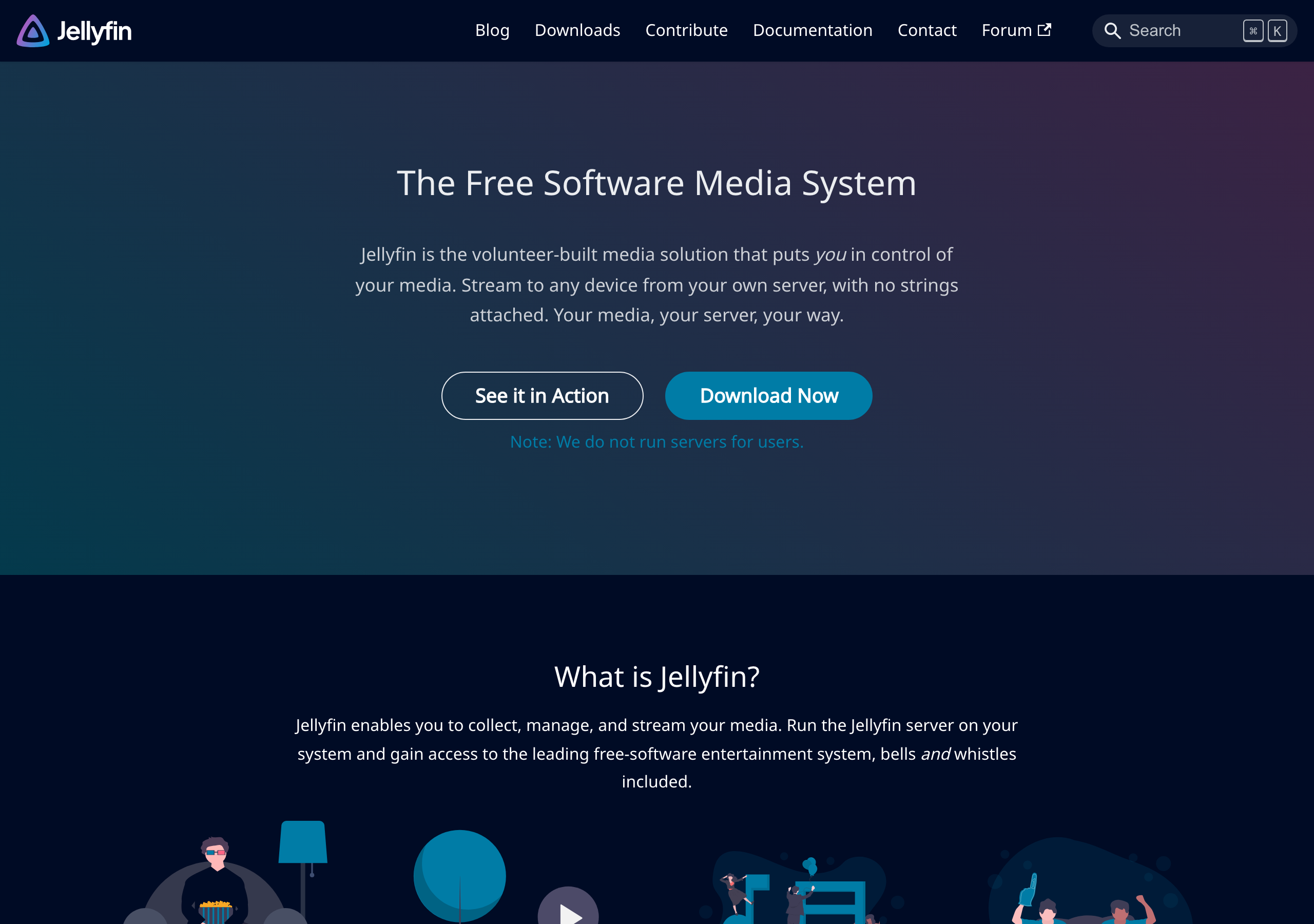 Jellyfin website