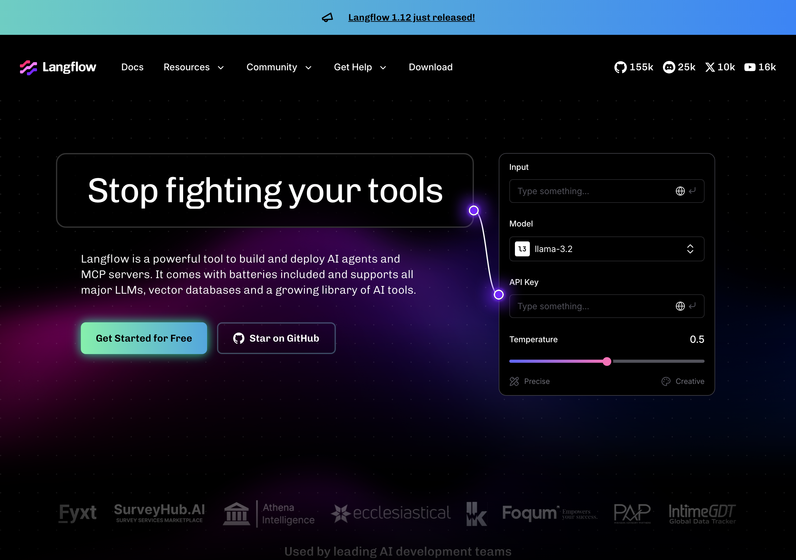 Langflow website