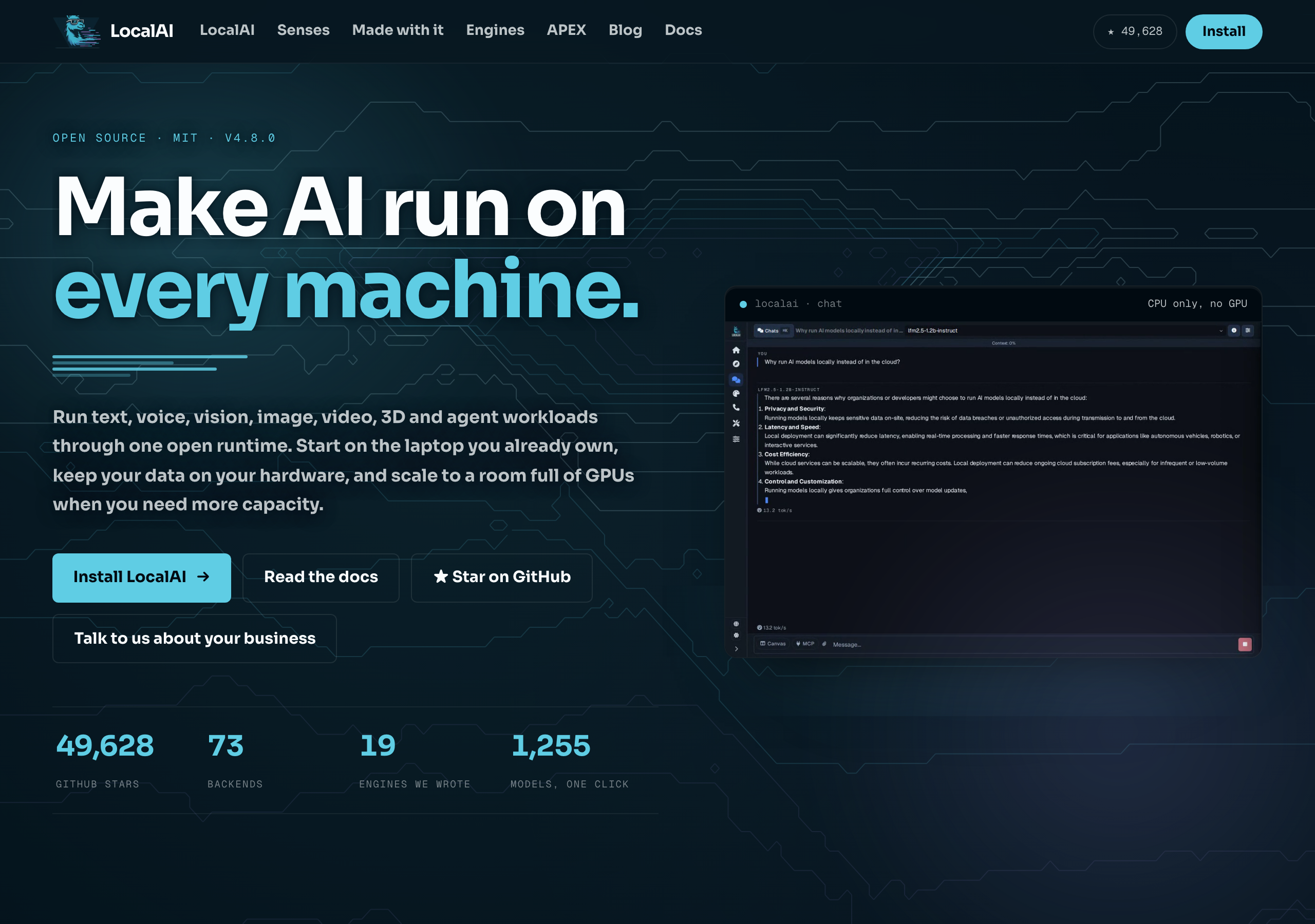 LocalAI website