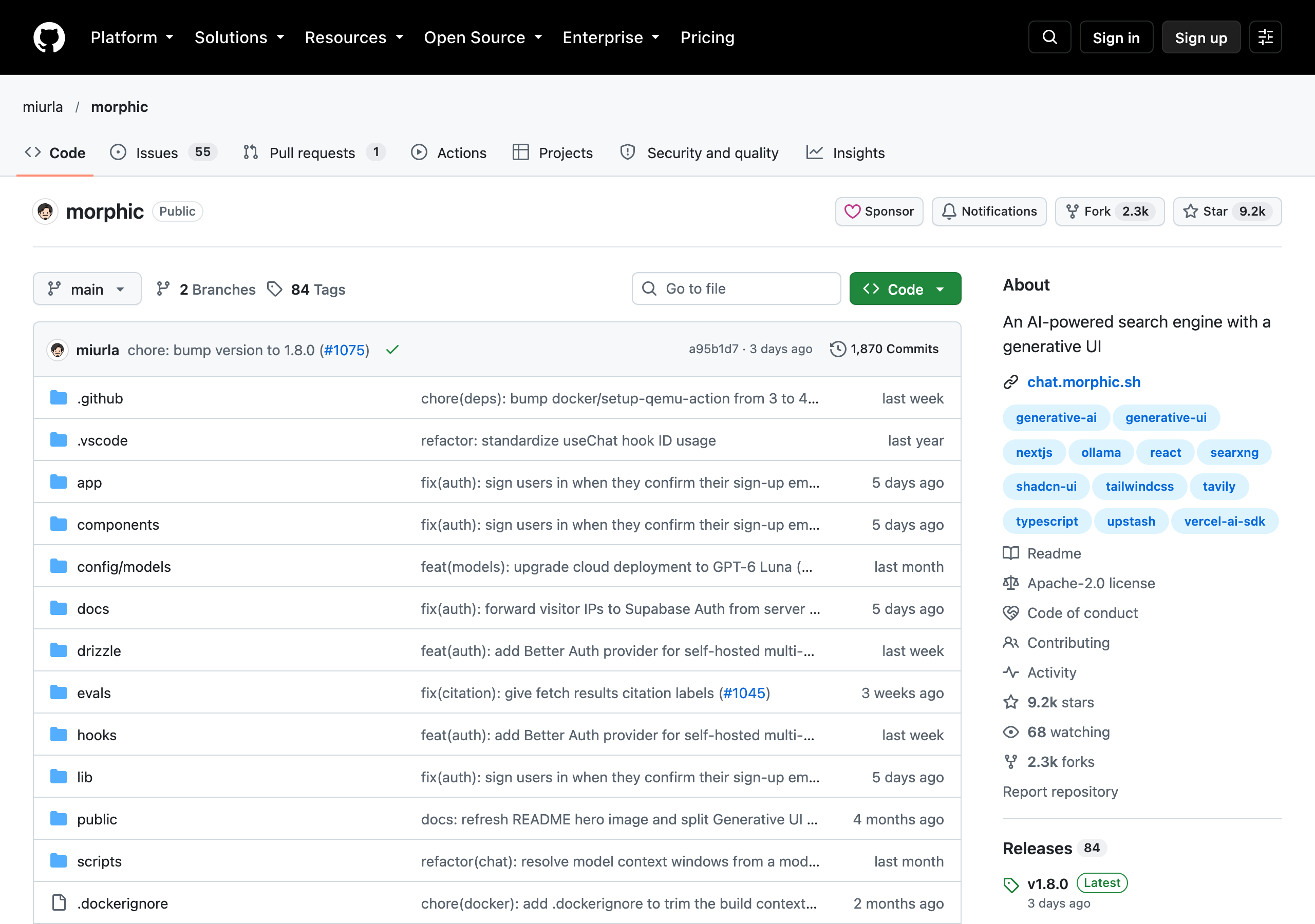 Morphic website
