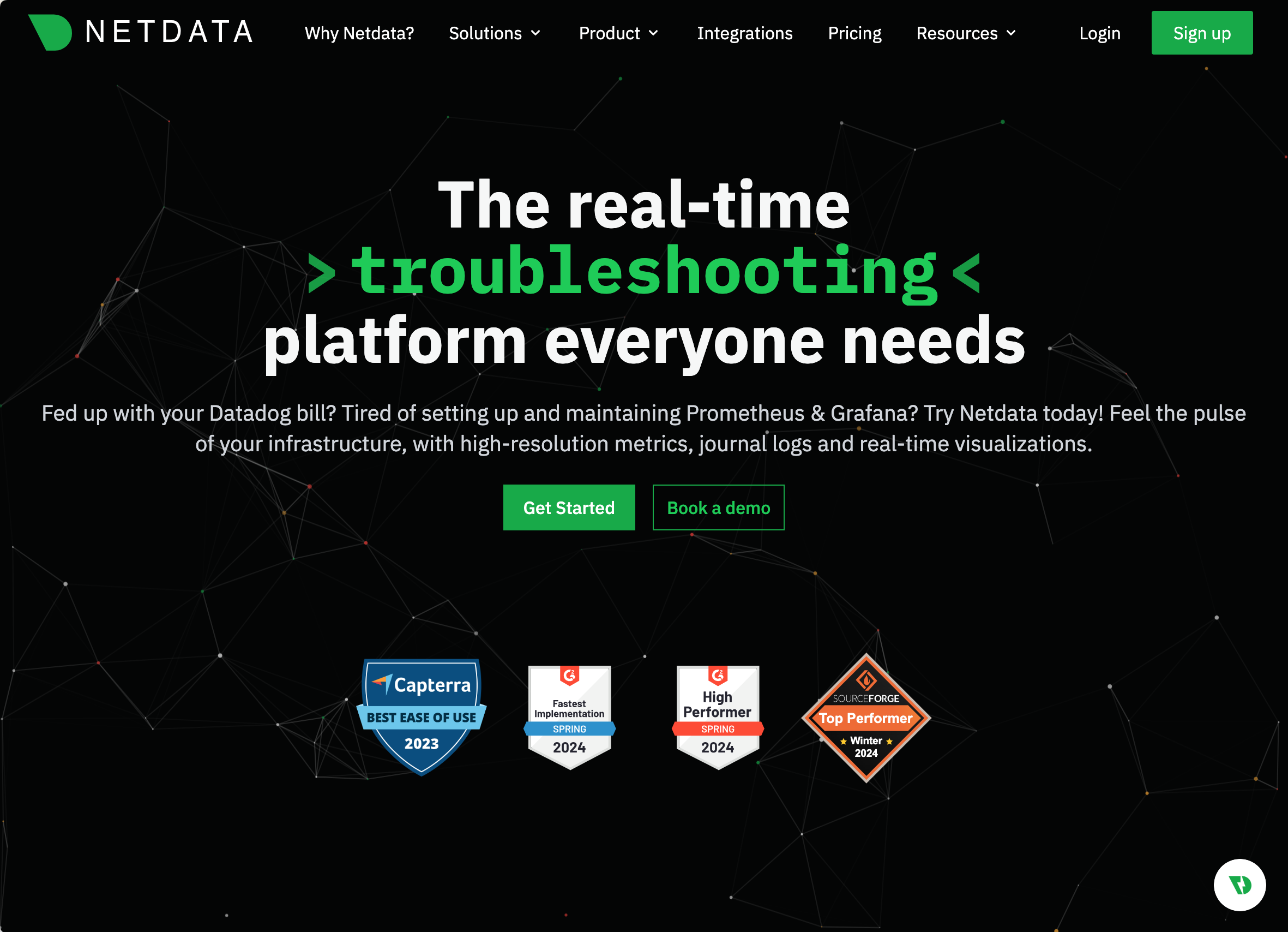 NetData - NetData is a distributed, real-time performance and health monitoring system for systems, hardware, containers, and applications.
