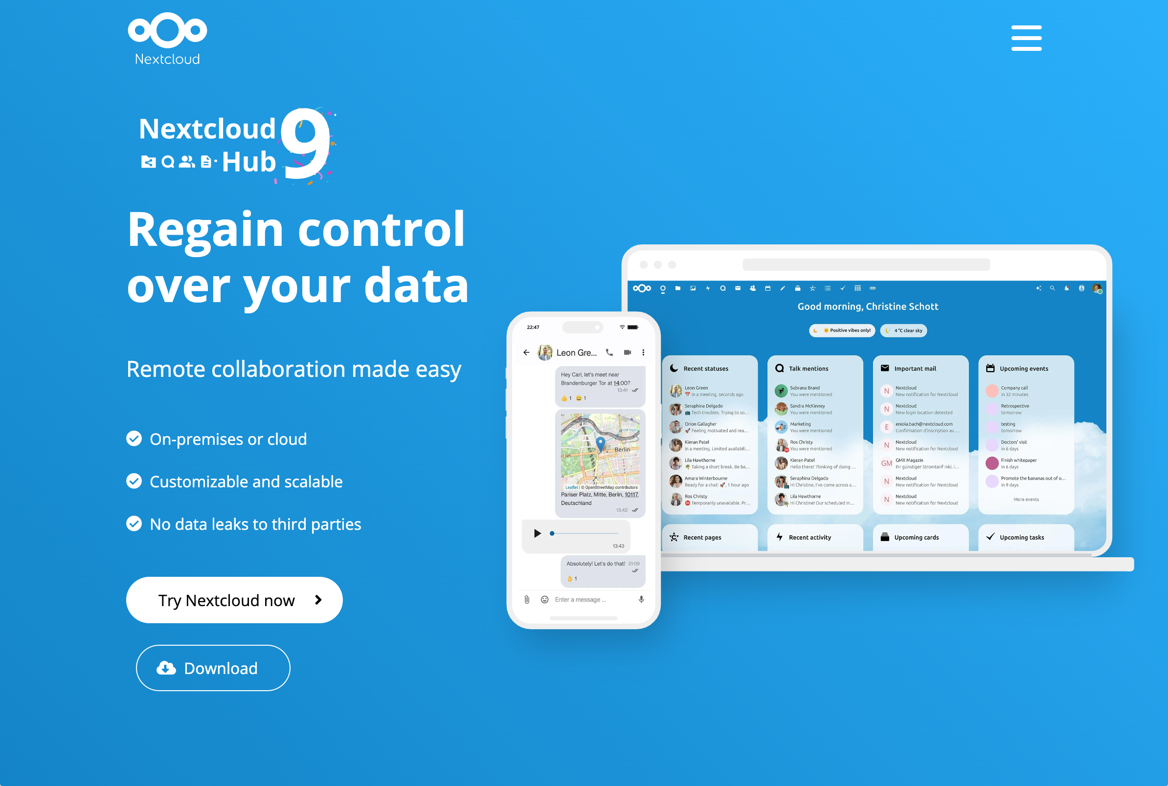 Nextcloud - Nextcloud is a suite of client-server software for creating and using file hosting services. It is similar to Dropbox, although Nextcloud is free and open-source.