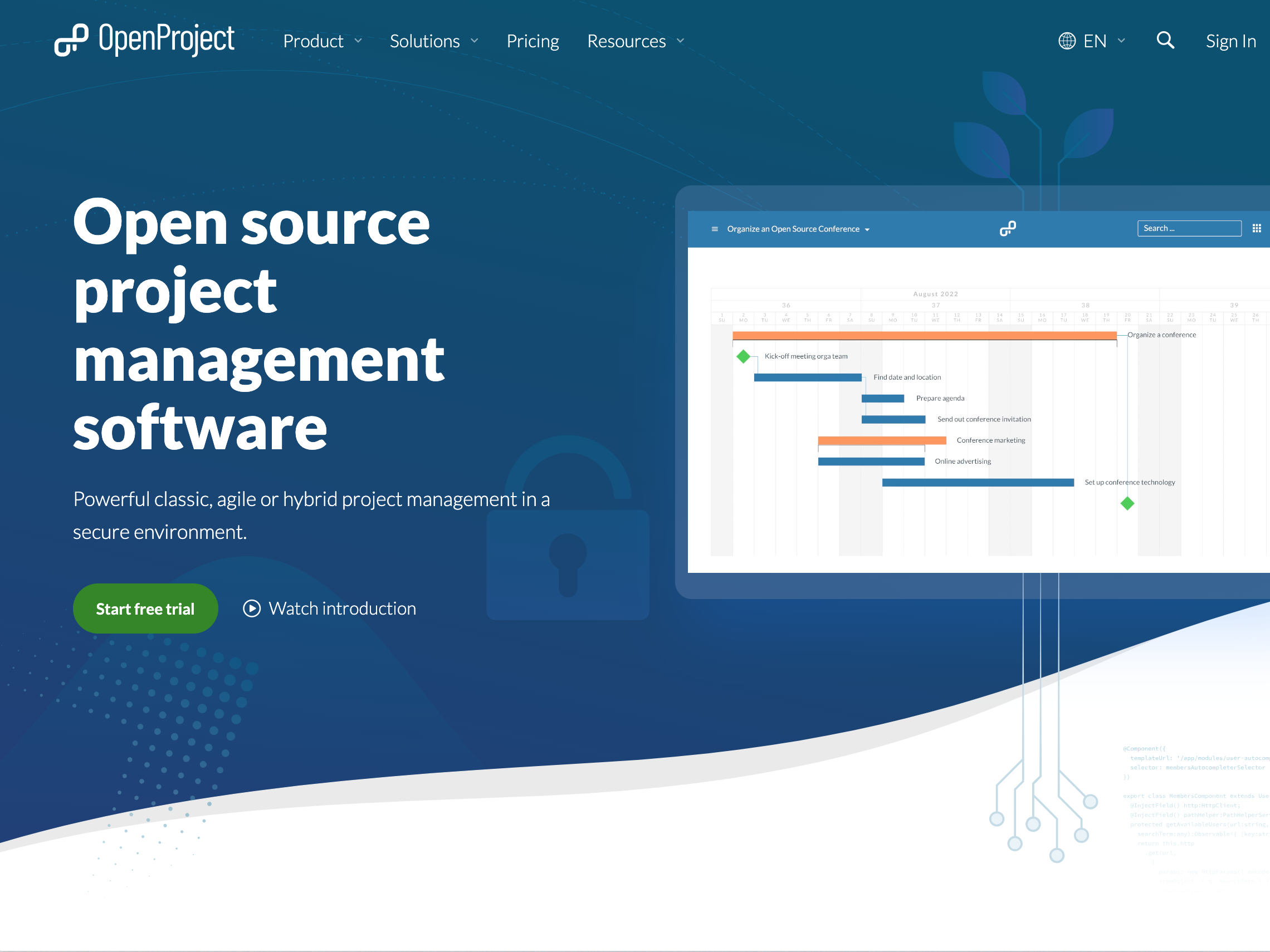 OpenProject - OpenProject is a comprehensive open-source project management software.