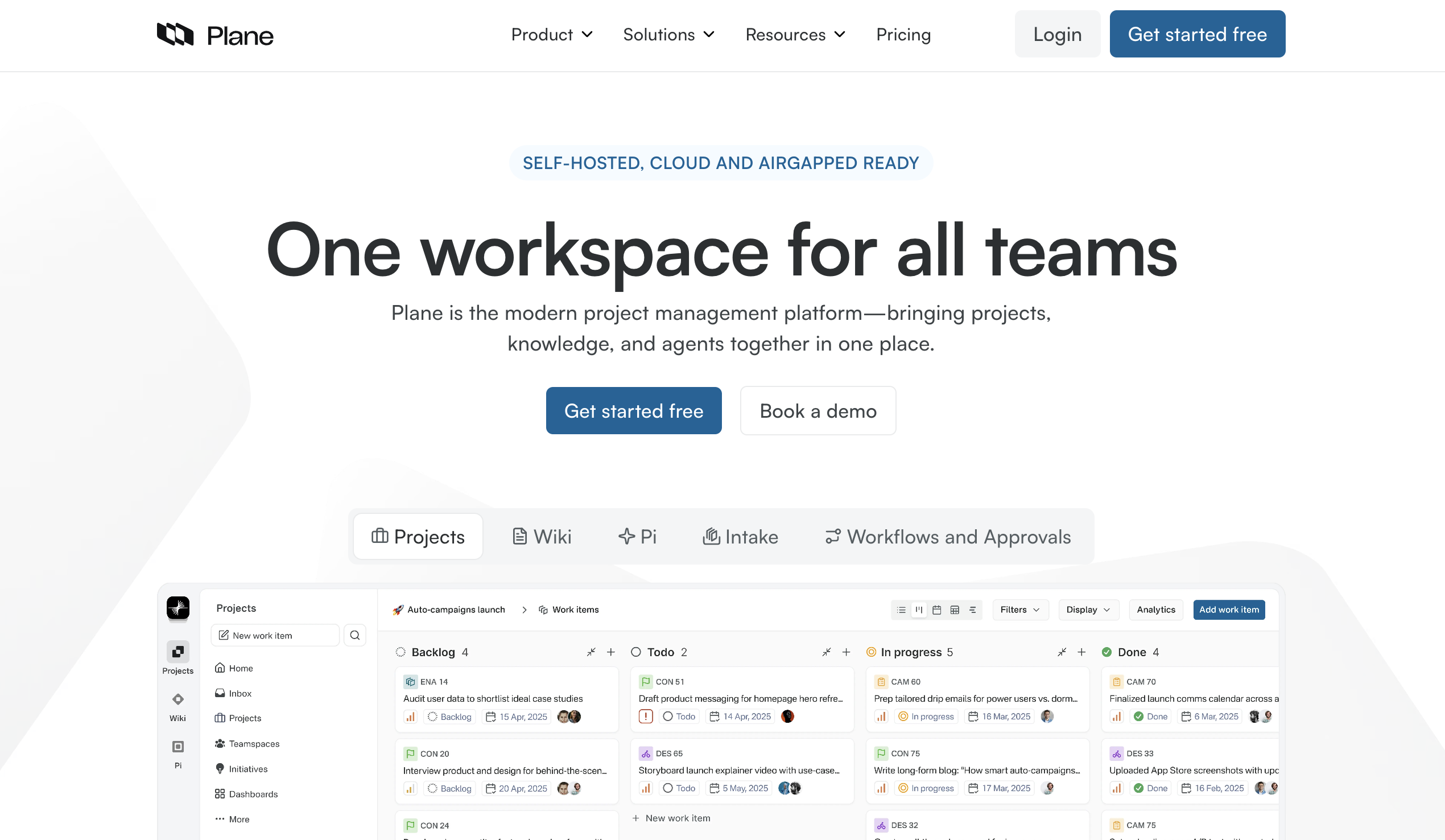 Plane - Plane is an open-source project management tool that helps teams track issues, plan sprints, and collaborate effectively.