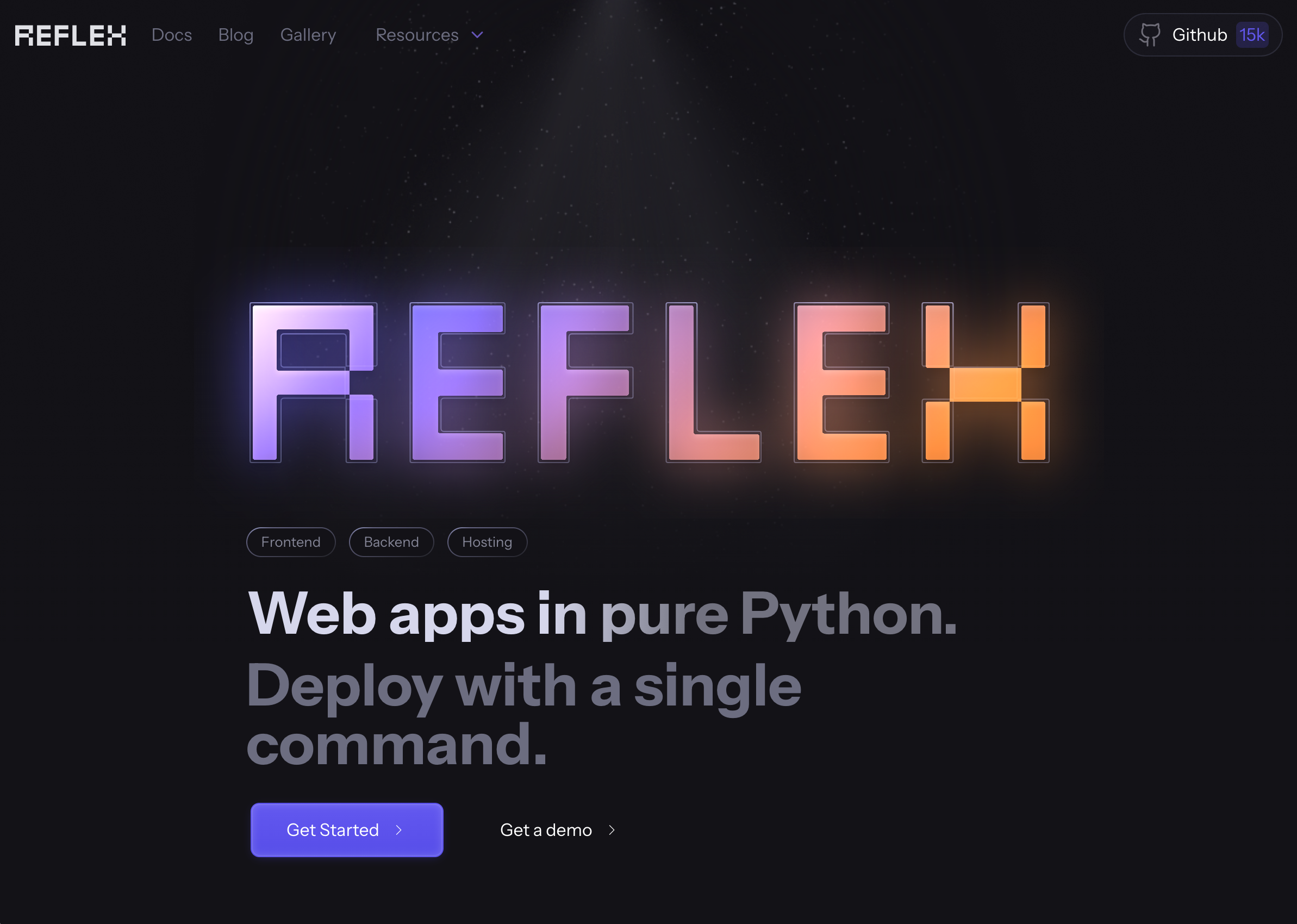 Reflex screenshot