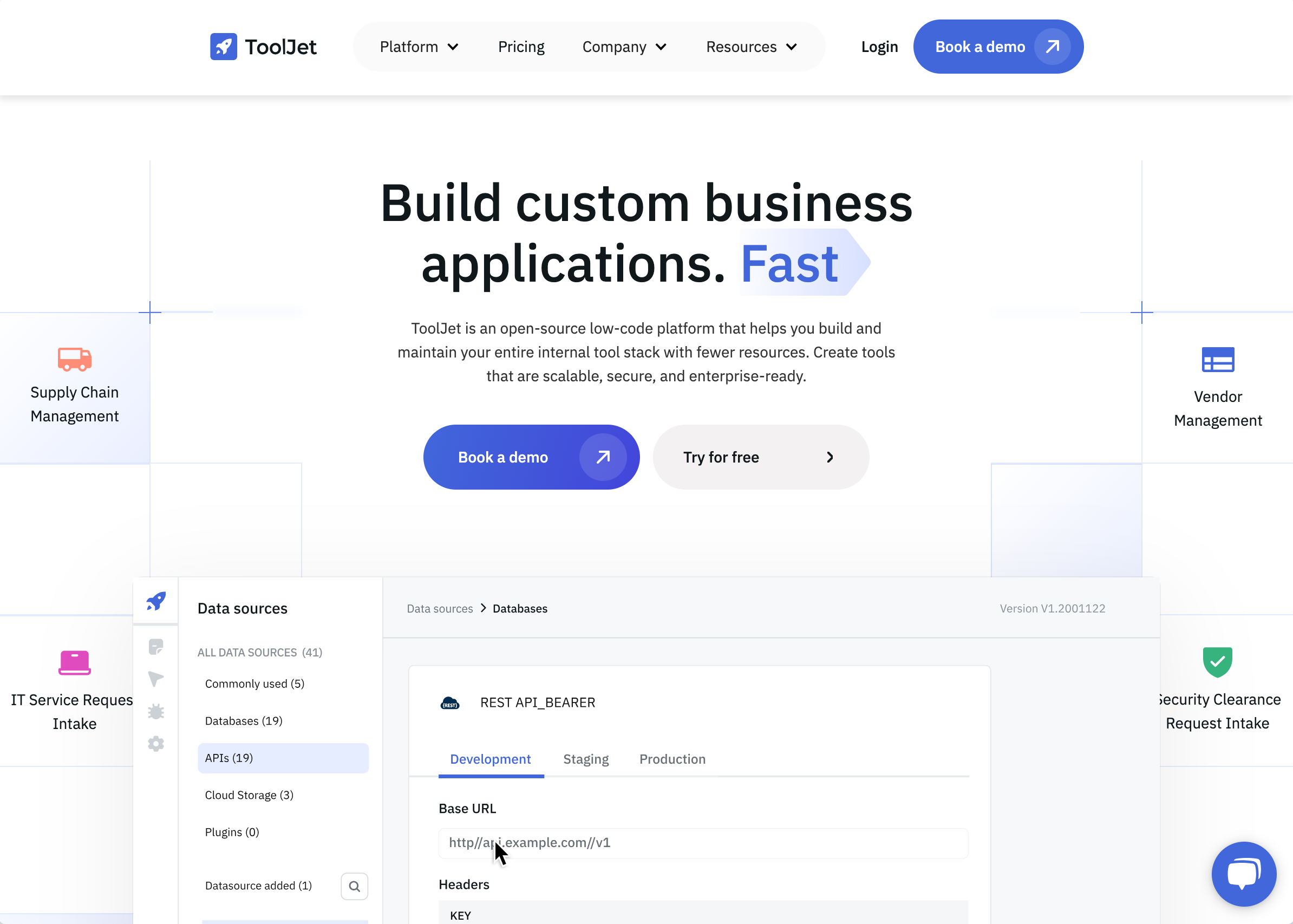 ToolJet - ToolJet is an open-source low-code platform for building and deploying internal tools. It connects to databases and APIs to create custom business applications.