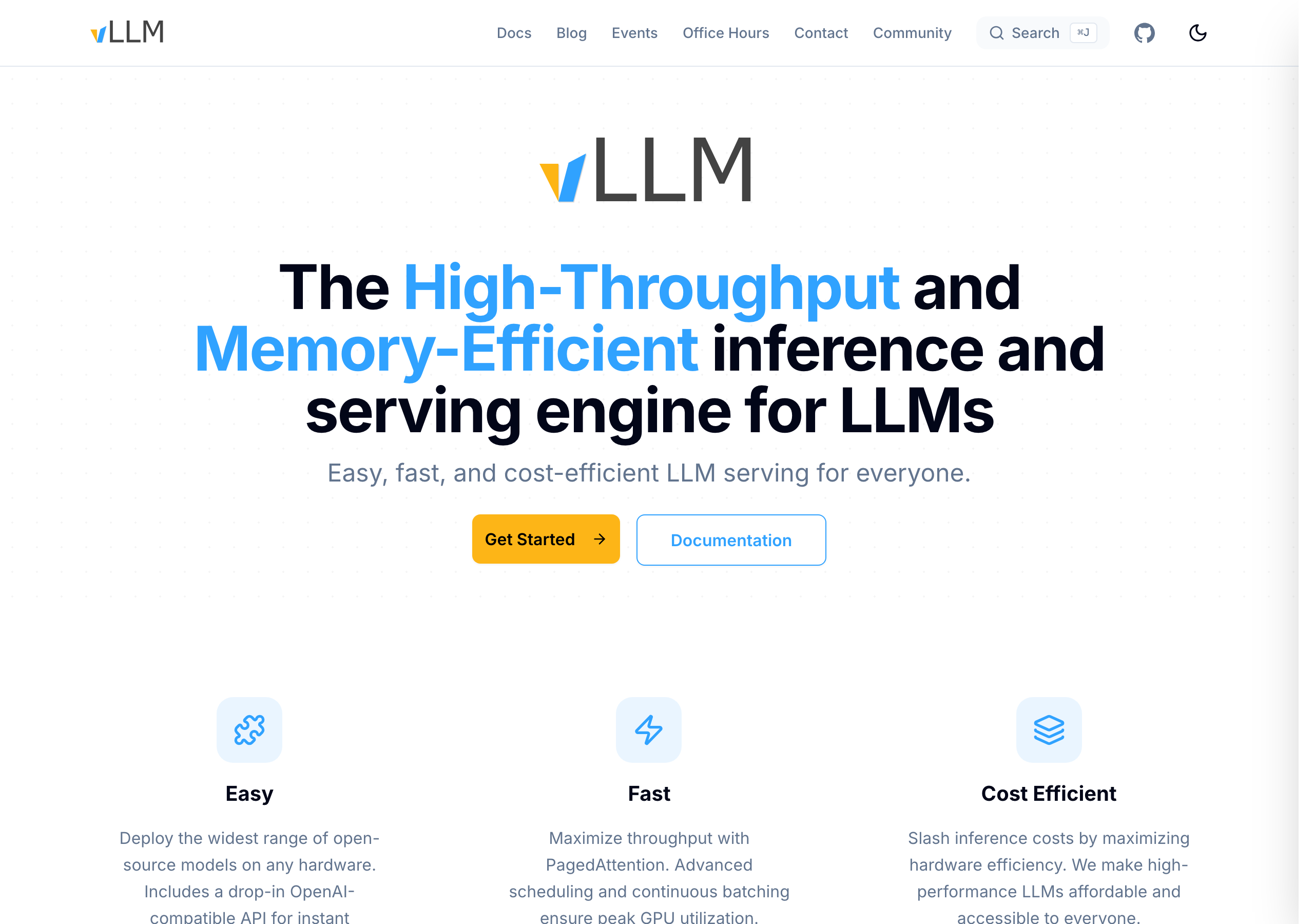vLLM website